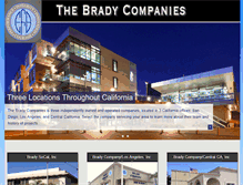 Tablet Screenshot of brady.com