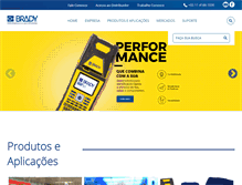 Tablet Screenshot of brady.com.br